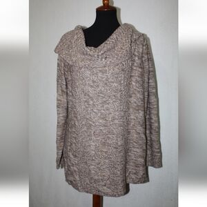 🆕Jason Maxwell Taupe Cowl Neck Sweater! SO CUTE & Soft. Size 2X
